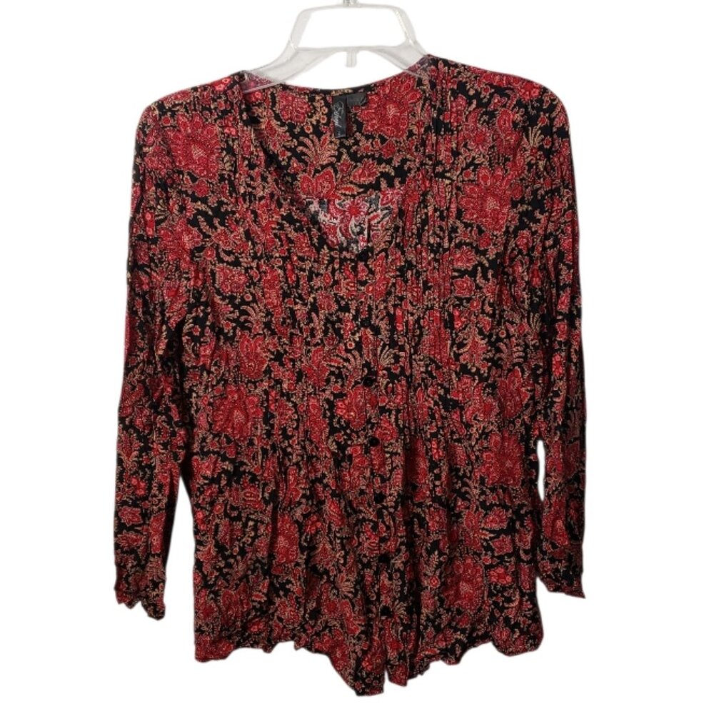 CT2281 Ethyl Floral Long Sleeve Top S